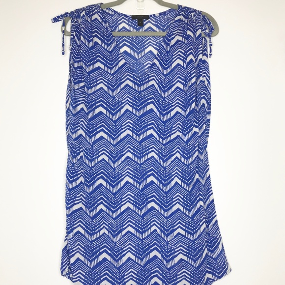 J. Crew Other - EUC J. Crew cover-up in blue and white